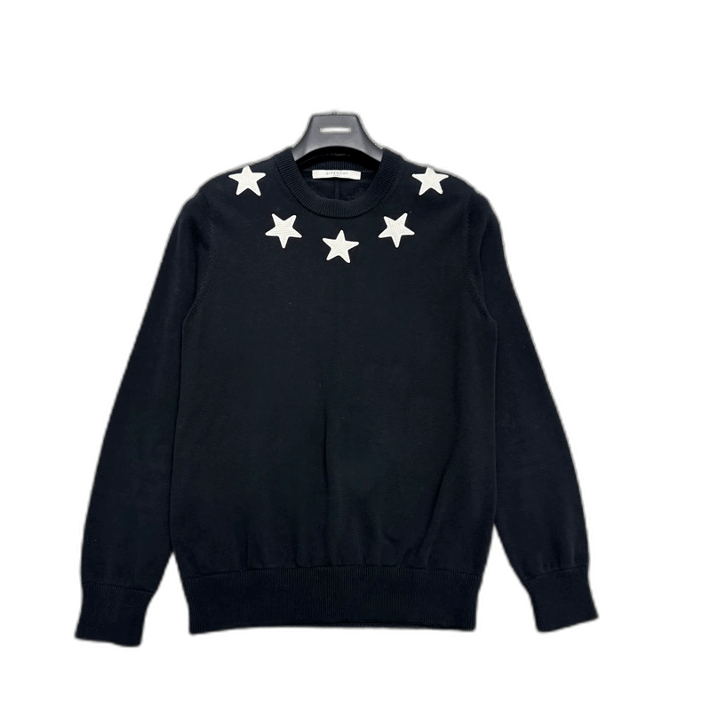 Givenchy Givenchy Black Sweatshirt with Star Embroidery-yf Size US S / EU 44-46 / 1 - 1 Thumbnail