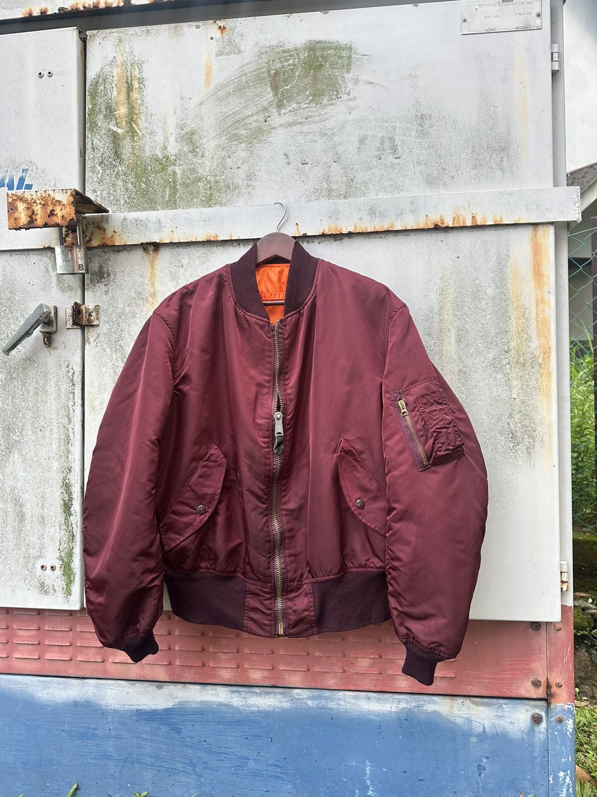 Alpha Industries Vintage Alpha Industries MA1 Man Intermediate Bomber Jacket Size US XL / EU 56 / 4 - 2 Thumbnail