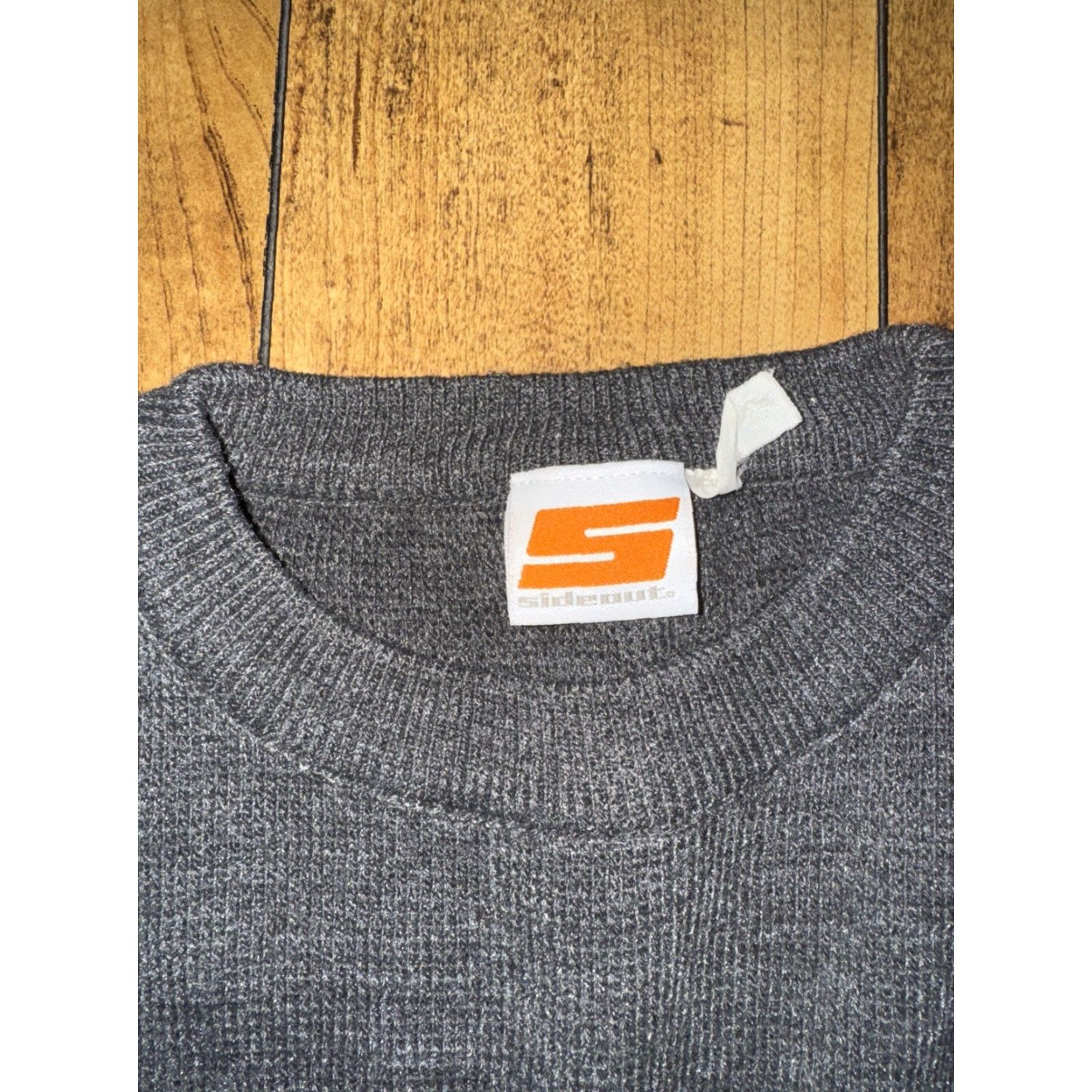 Sideout VINTAGE Sideout Sweater Striped Gray Red Crew Neck Men’s XL Grunge Y2K Skater Size US XL / EU 56 / 4 - 2 Thumbnail