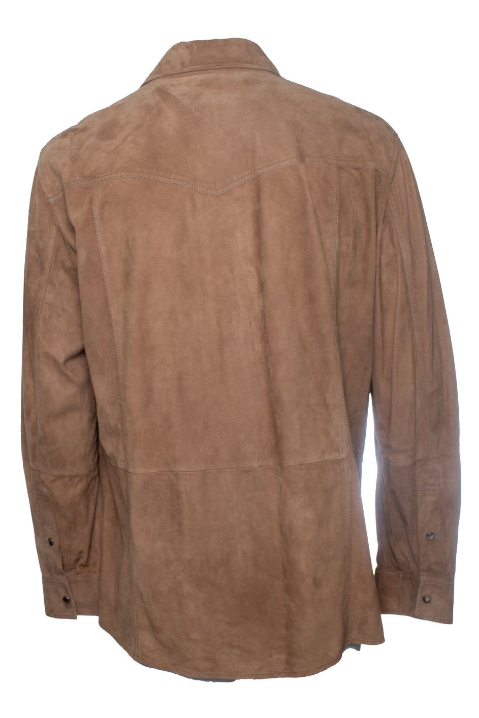 Brunello Cucinelli Brunello Cucinelli, brown suede shirt Size US XXL / EU 58 / 5 - 3 Thumbnail