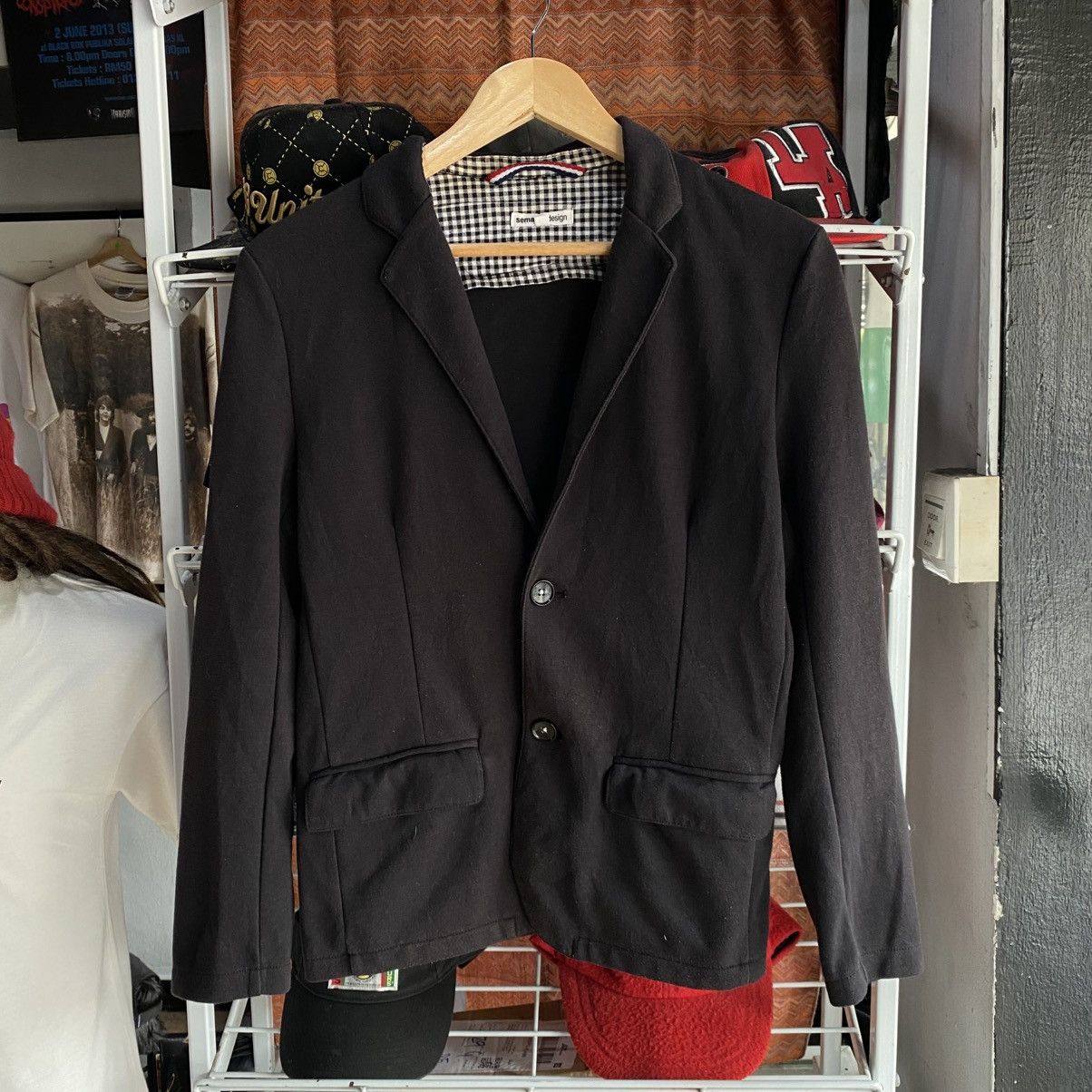 semanticdesign Semantic Design Blazer Black Size 40S - 1 Thumbnail