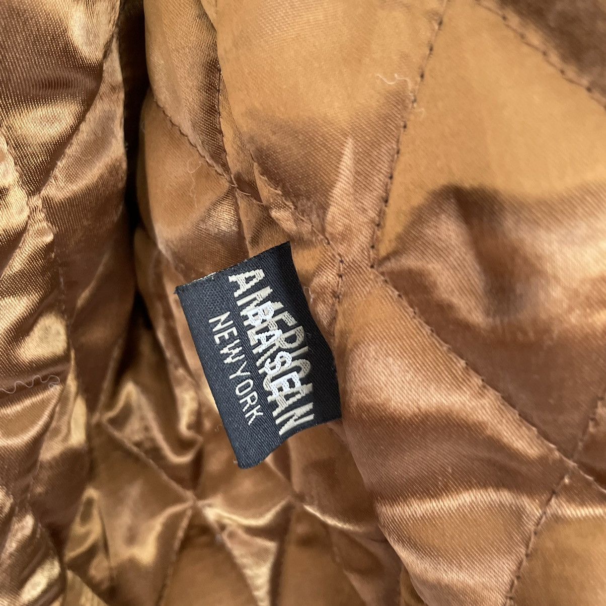 Vintage Vintage distressed leather jacket AMERICAN BASE New York Size US XL / EU 56 / 4 - 13 Thumbnail