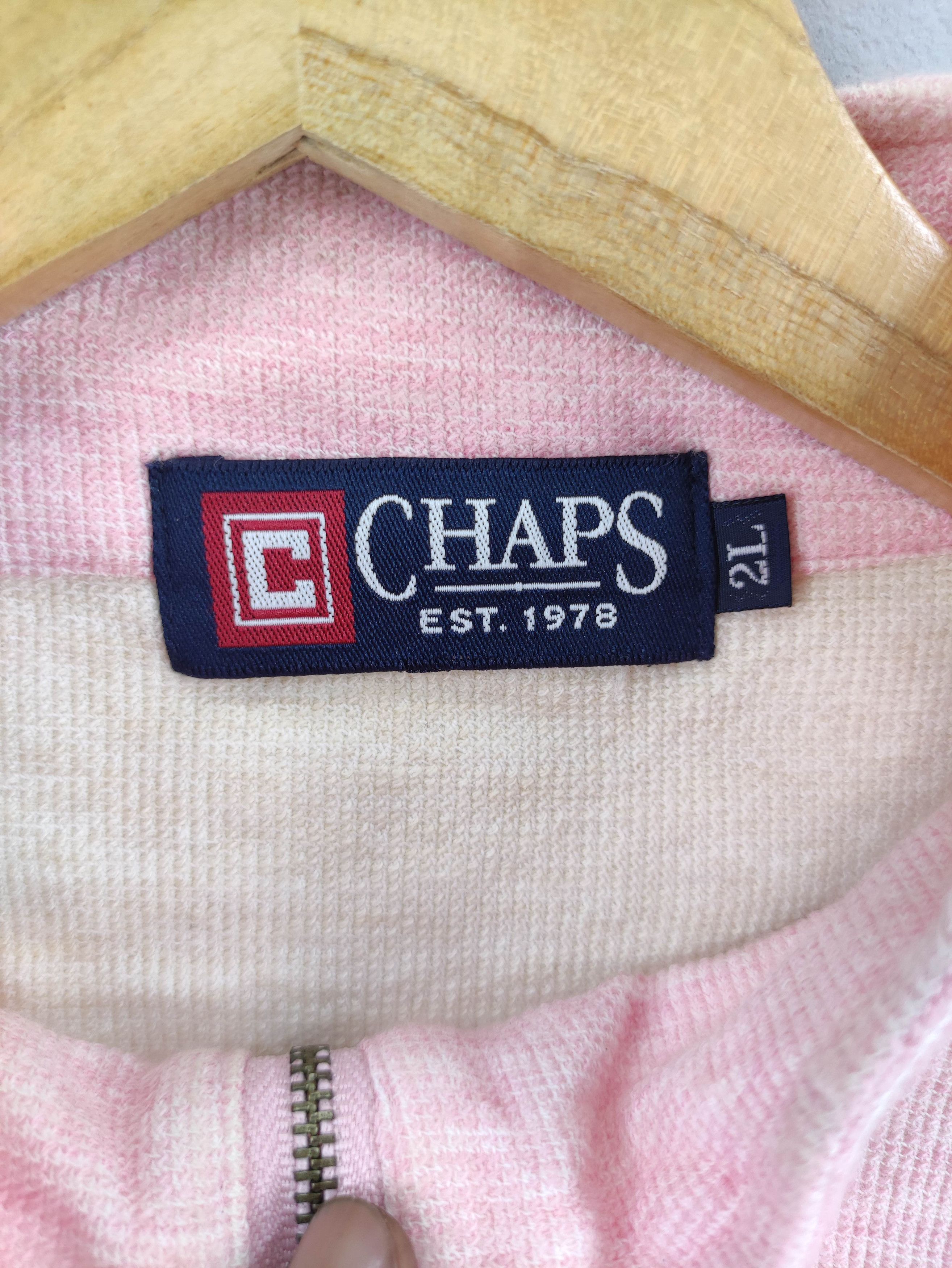 Chaps Ralph Lauren Vintage Chaps Sweater Half Zipper Size US L / EU 52-54 / 3 - 3 Thumbnail