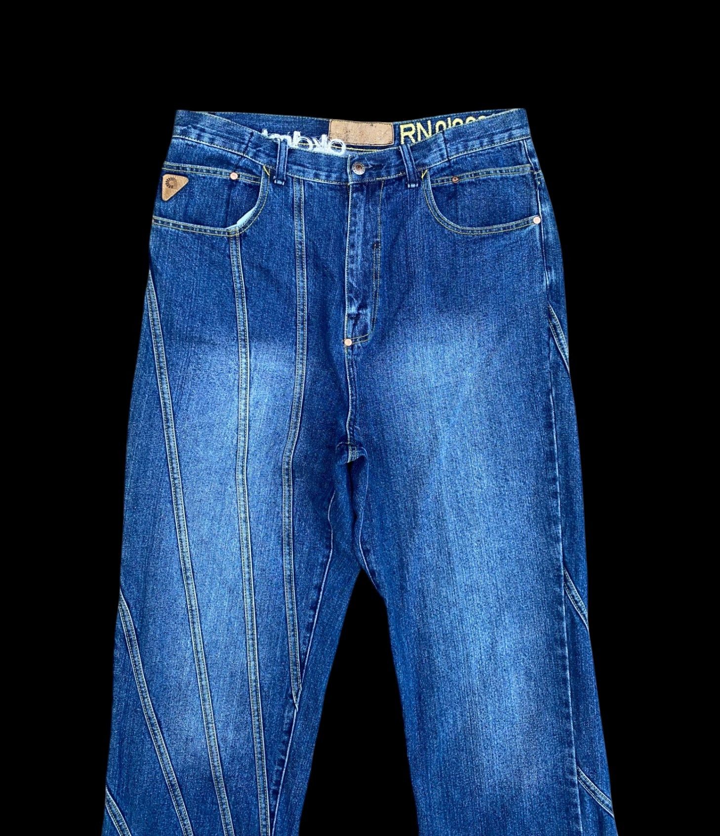 Akademiks × Fubu × JNCO VINTAGE Y2K Akademiks WIDE BAGGY denim JNCO style W34 inch Size US 34 / EU 50 - 4 Thumbnail