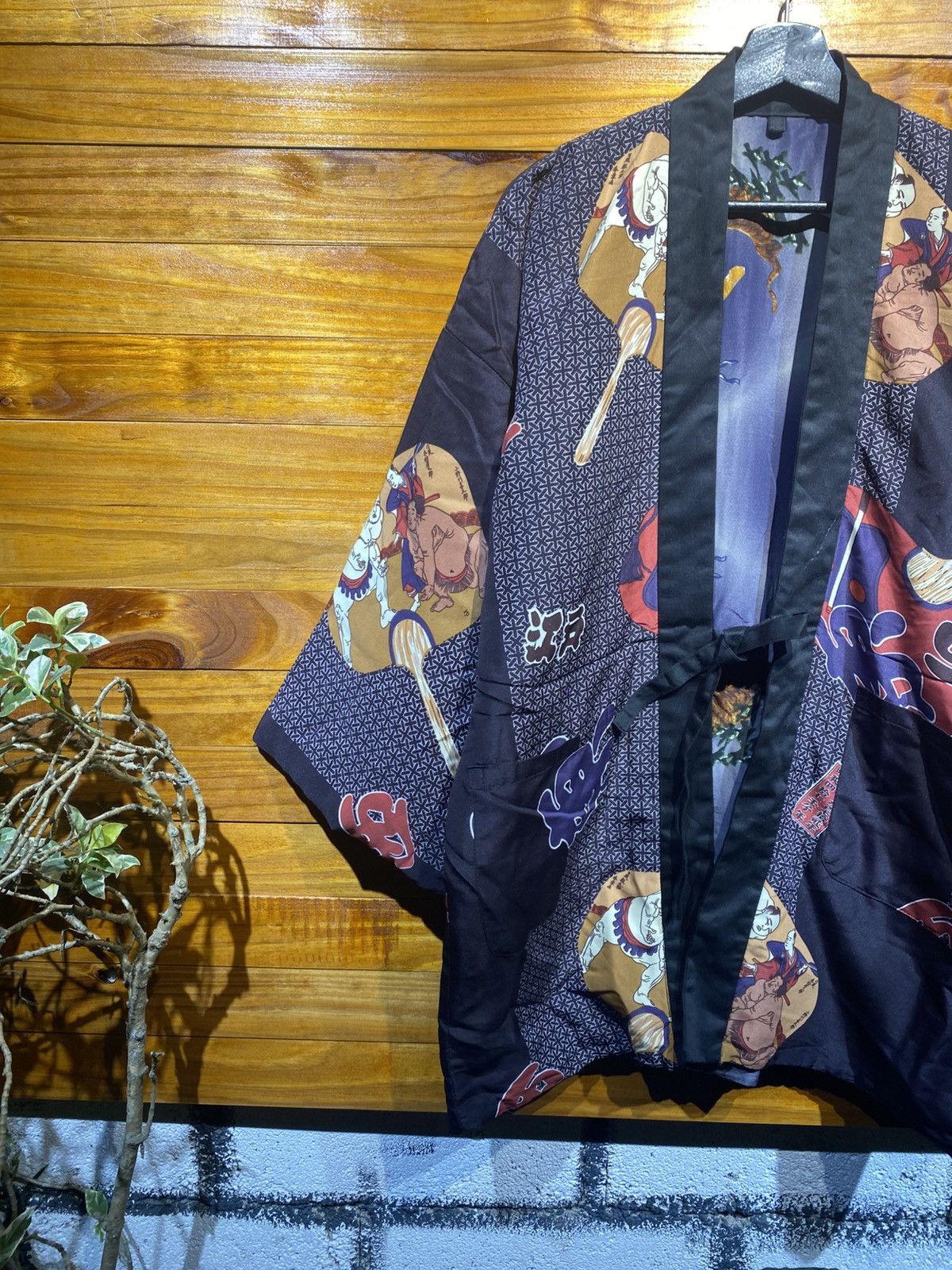 Japanese Brand Vintage Japanese Kimono Jacket – Traditional Ukiyo-e Print Size US L / EU 52-54 / 3 - 7 Thumbnail