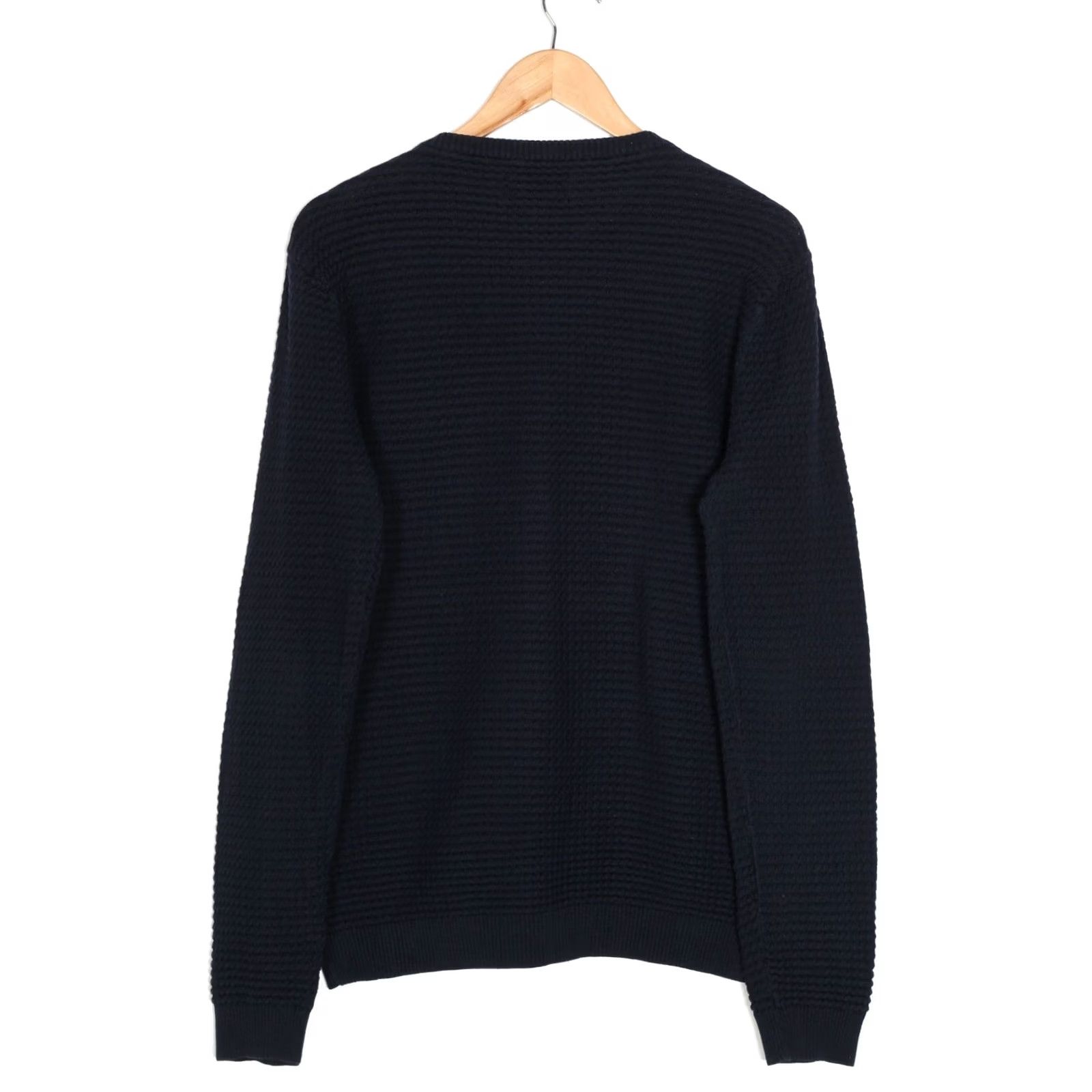 Gant GANT Crew Neck Cotton Jumper Sweater Men L Blue VR1658 Size US L / EU 52-54 / 3 - 3 Thumbnail