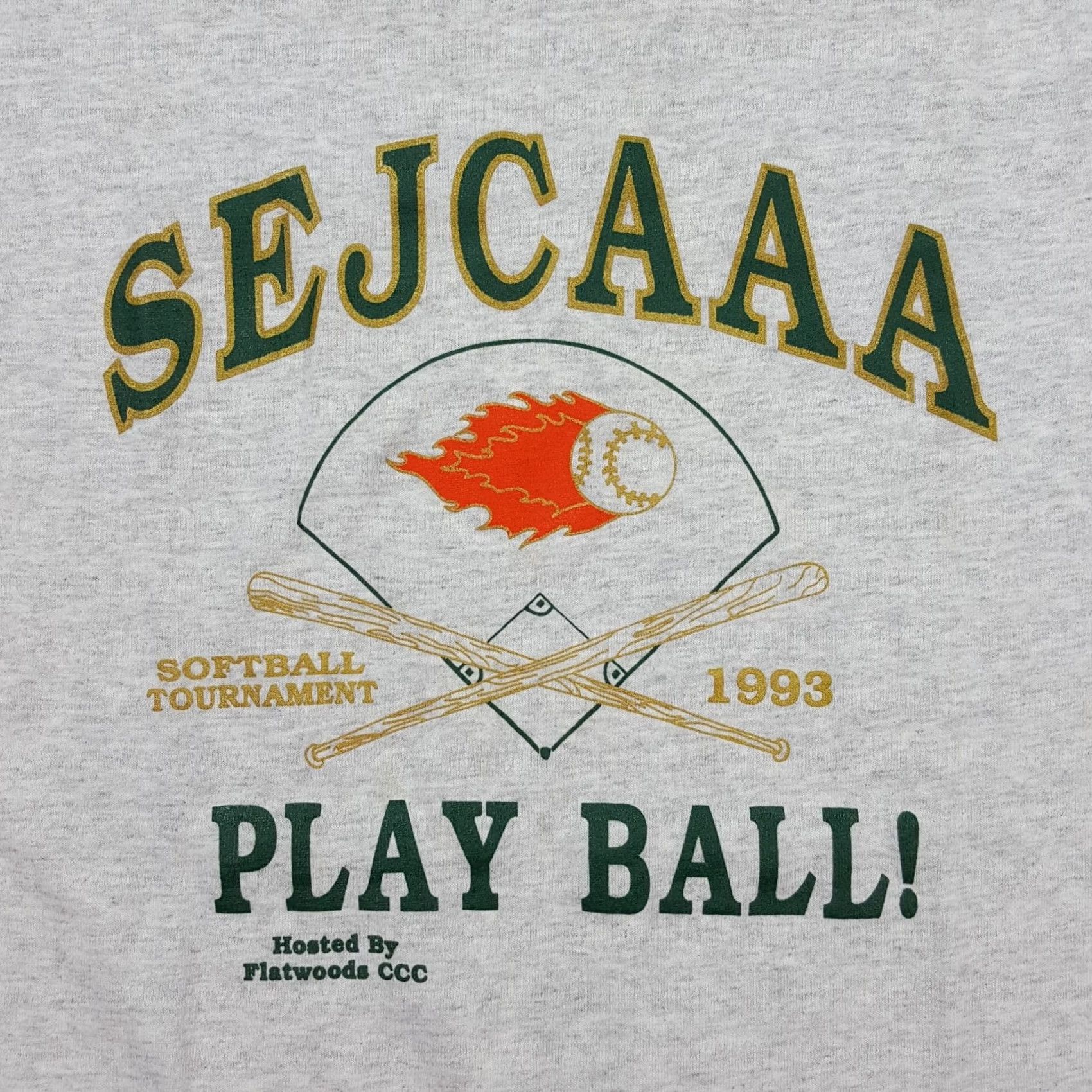 Russell Athletic VINTAGE Russell Athletic Gray T-Shirt Mens XL 90s Baseball USA Softball Tournament Graphic Print Shirt Size US XL / EU 56 / 4 - 3 Thumbnail