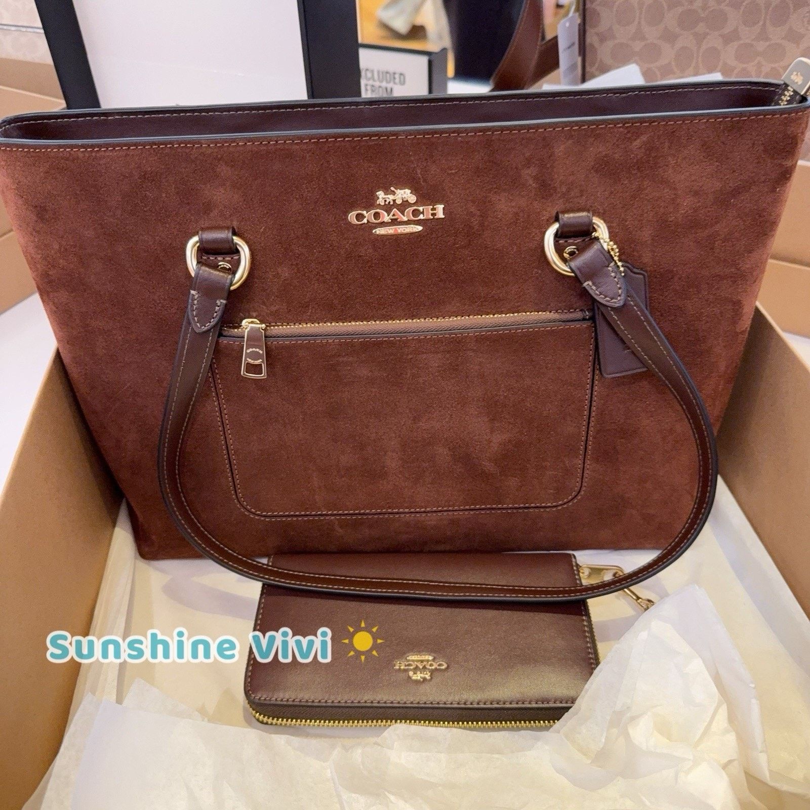 Coach NWT Bundle COACH CCC77 Station Tote Bag & CR623 Long Wallet Size ONE SIZE - 1 Thumbnail