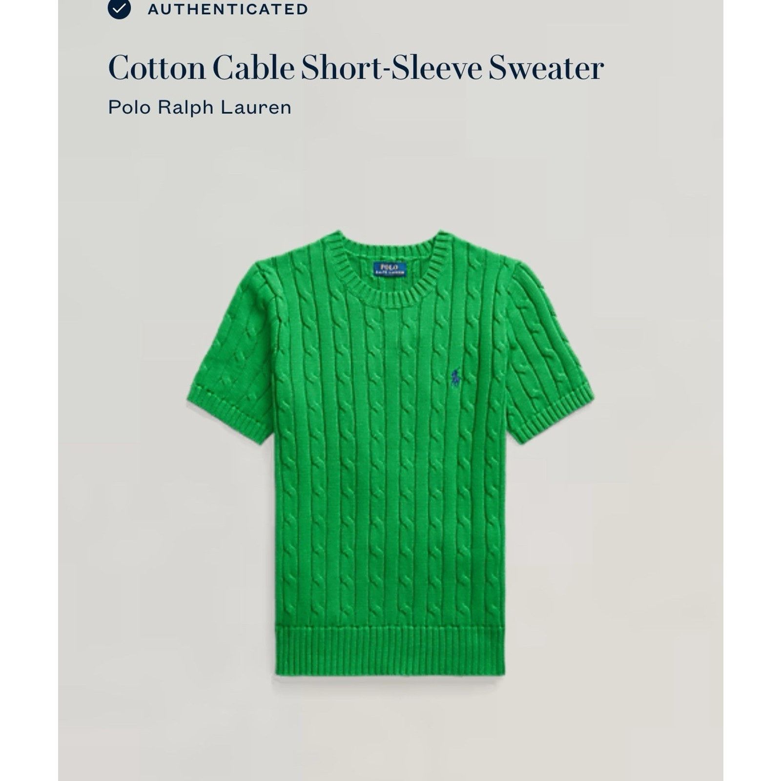 Polo Ralph Lauren NWT Polo Ralph Lauren Woman Cotton Sweater Green medium Size M / US 6-8 / IT 42-44 - 6 Thumbnail