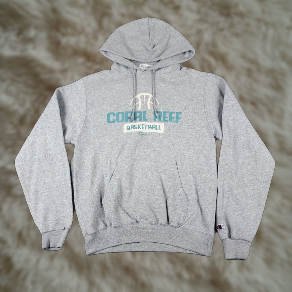 Champion Champion Hoodie Women Small Gray Pullover Regular Fit Zipless Mock Neck All Seasons Hooded Pocket Sweatshirt Size S / US 4 / IT 40 - 1 Thumbnail