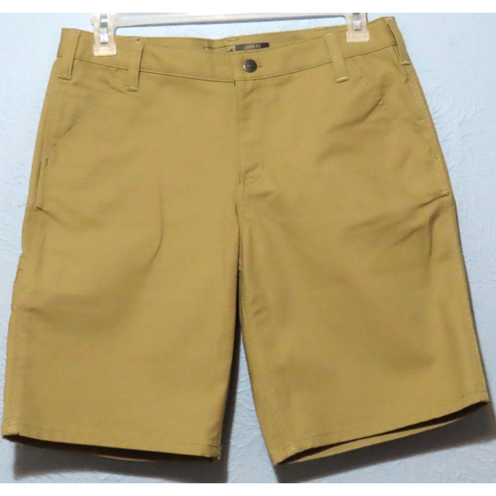 Carhartt Carhartt Women's 12 Rugged Flex Loose Fit Cargo Shorts Tan Size 34" / US 12 / IT 48 - 2 Thumbnail