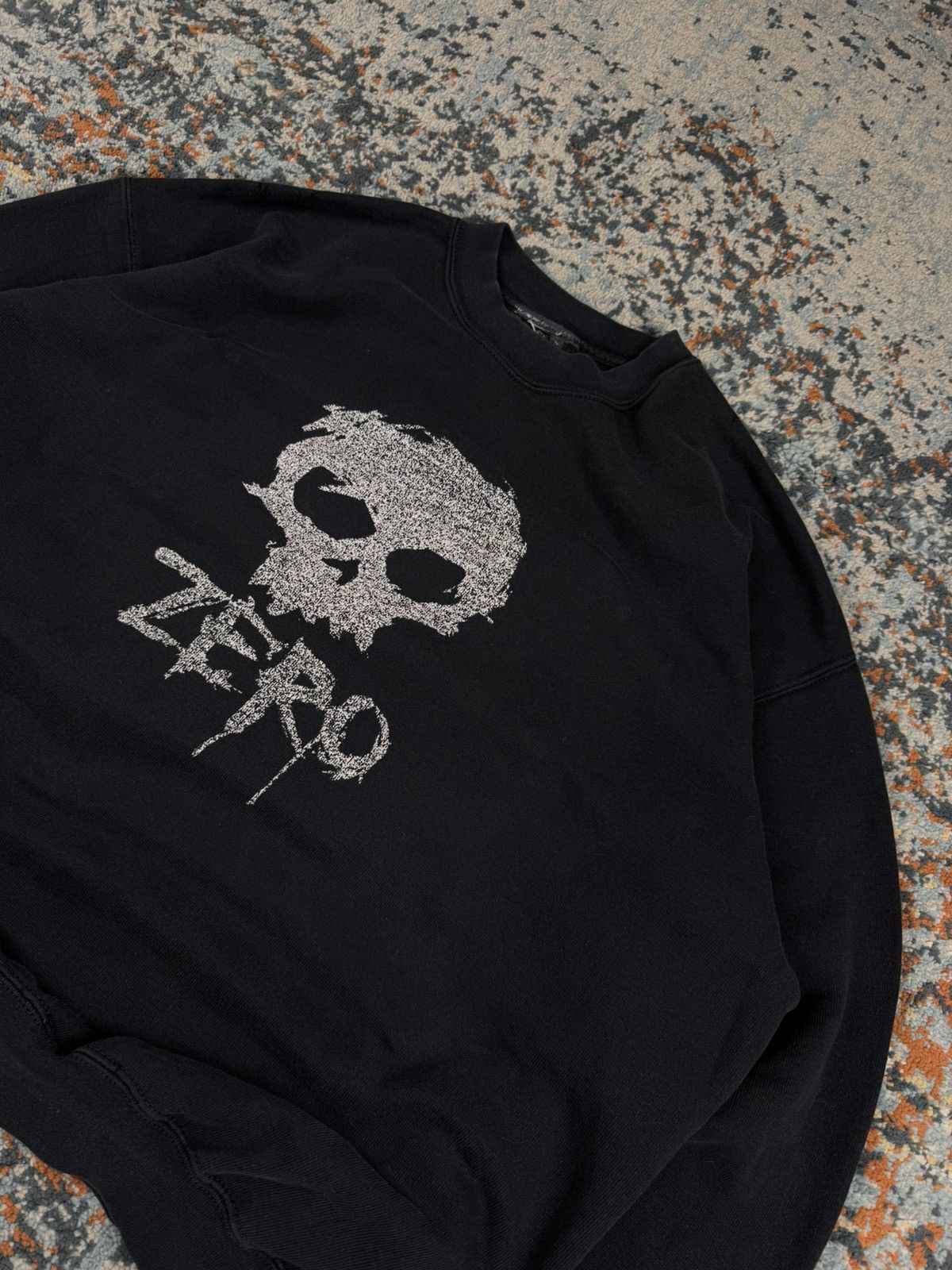Zero Skateboards Vintage 90s Zero Skateboards skull crewneck sweatshirt baggy Size US XL / EU 56 / 4 - 4 Thumbnail