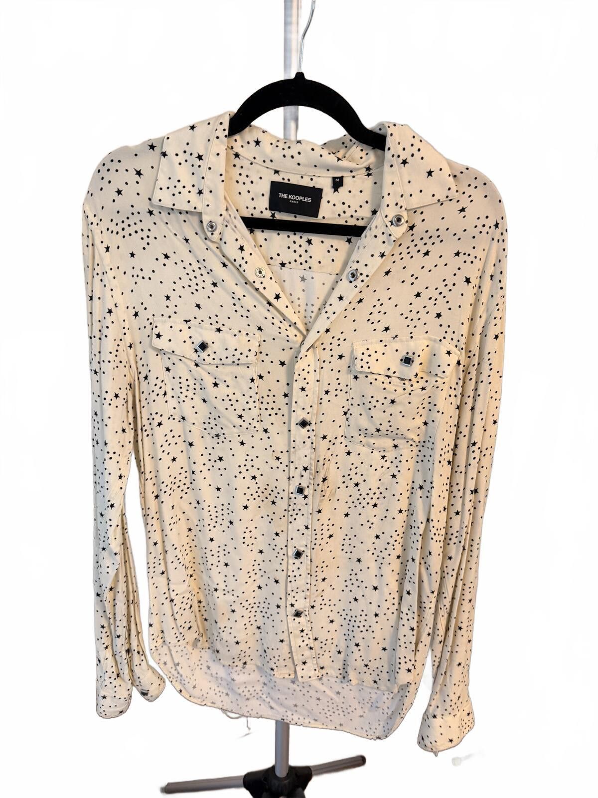 The Kooples The Kooples Star Print Long Sleeve Shirt - Medium Size M / US 6-8 / IT 42-44 - 1 Thumbnail