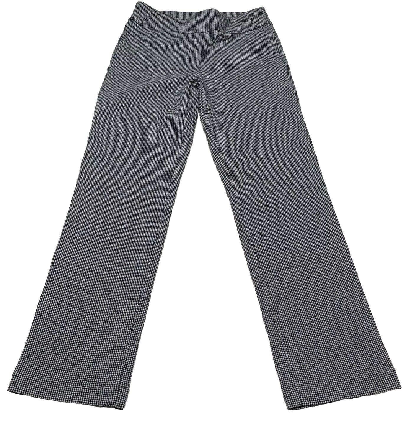 Other Hilary Radley Women's S/CH Black White Gingham Pull-On Pants Size 28" / US 6 / IT 42 - 1 Thumbnail
