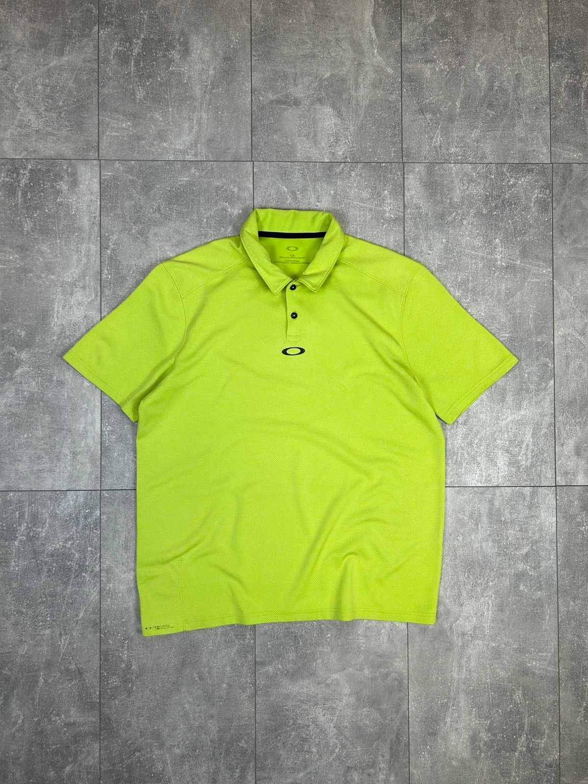 Pre-owned Oakley X Vintage Mens Vintage Oakley Centre Logo T-shirt Polos Y2k Streetwear In Green