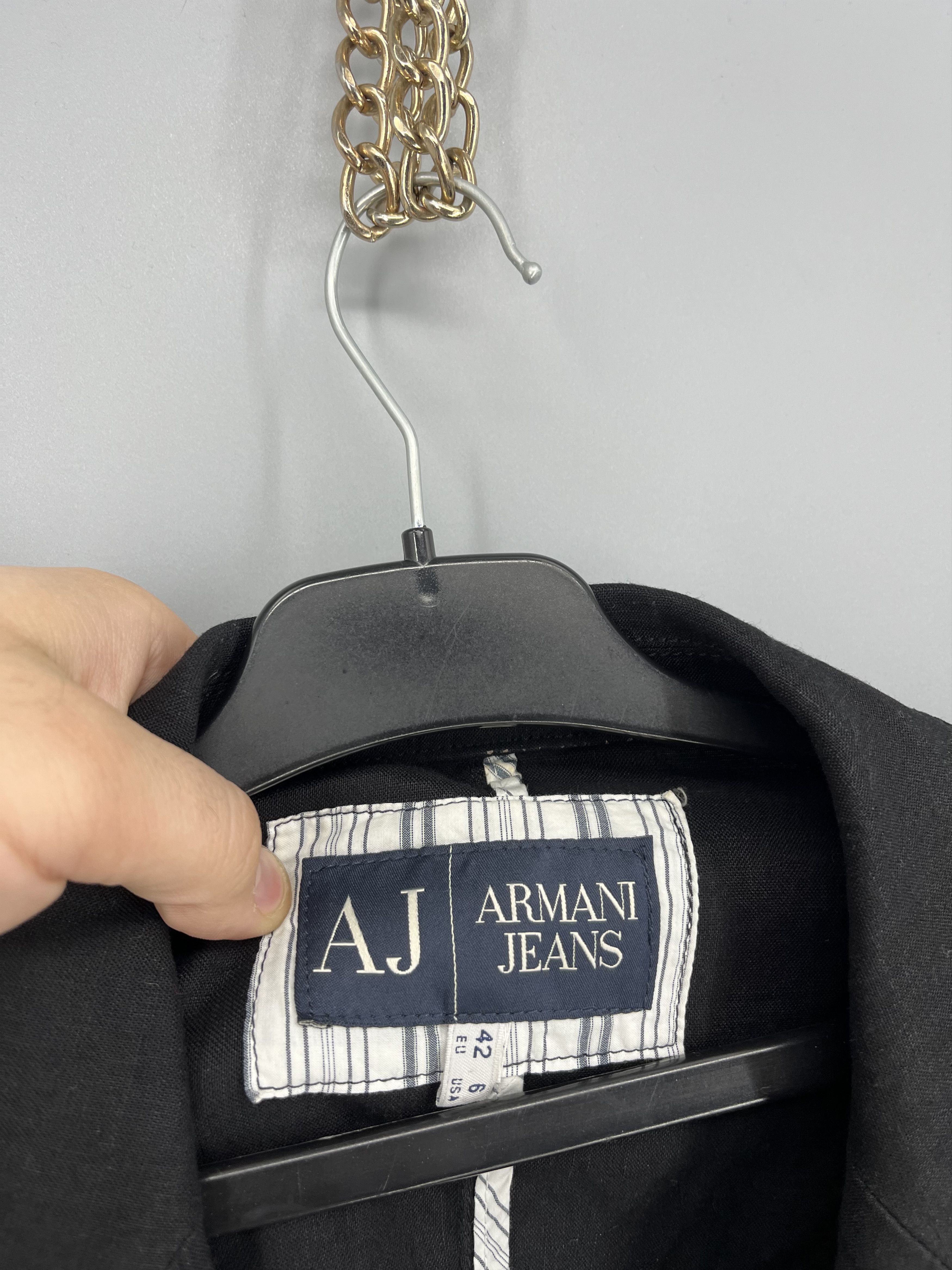Armani Ladies Armani Jeans Classic Short Blazer Jacket Size s Size S / US 4 / IT 40 - 4 Thumbnail