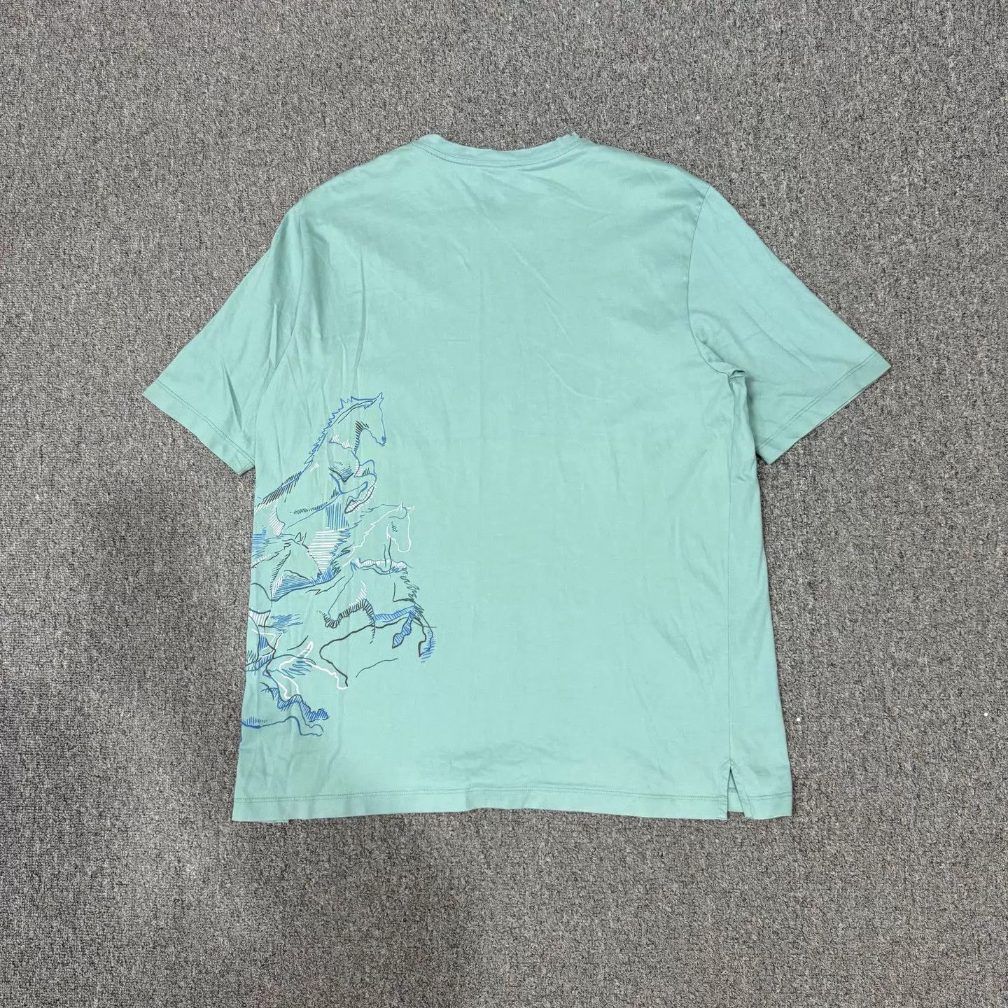 Hermes Hermes Horse Gallop Print Short Tee XL 99 New Size XL / US 12-14 / IT 48-50 - 2 Thumbnail