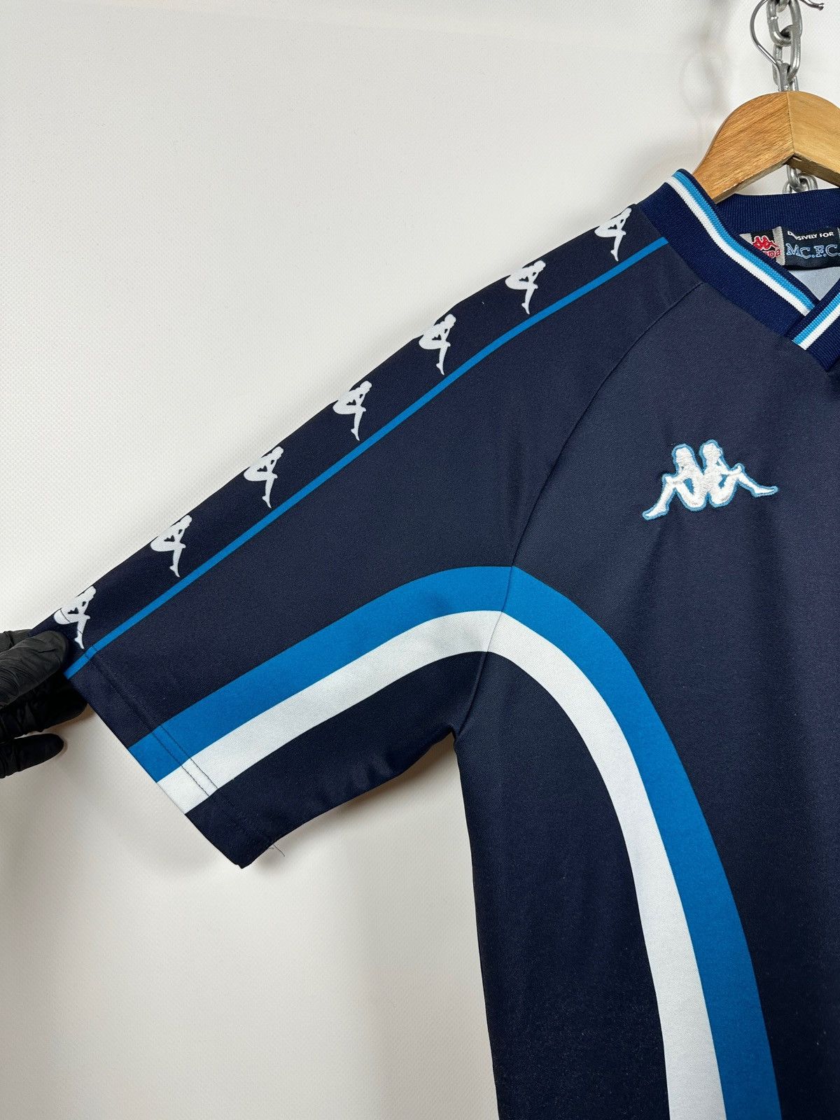Kappa 1997/99 Kappa Manchester City Vintage Training Jersey Kit Size US S / EU 44-46 / 1 - 8 Thumbnail
