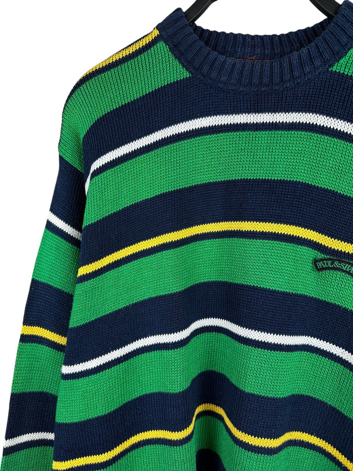 Paul & Shark × Vintage Vintage Paul & Shark Yachting Striped Knit Sweater Size US XXL / EU 58 / 5 - 2 Thumbnail