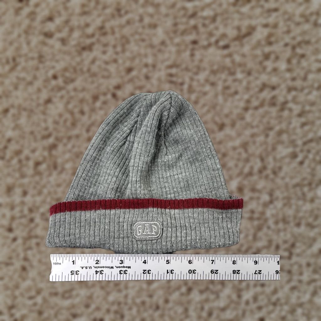 Gap GAP Beanie Hat Adult One Size Dark Heather Gray Knit Acrylic Ski Casual Unisex Size ONE SIZE - 1 Thumbnail