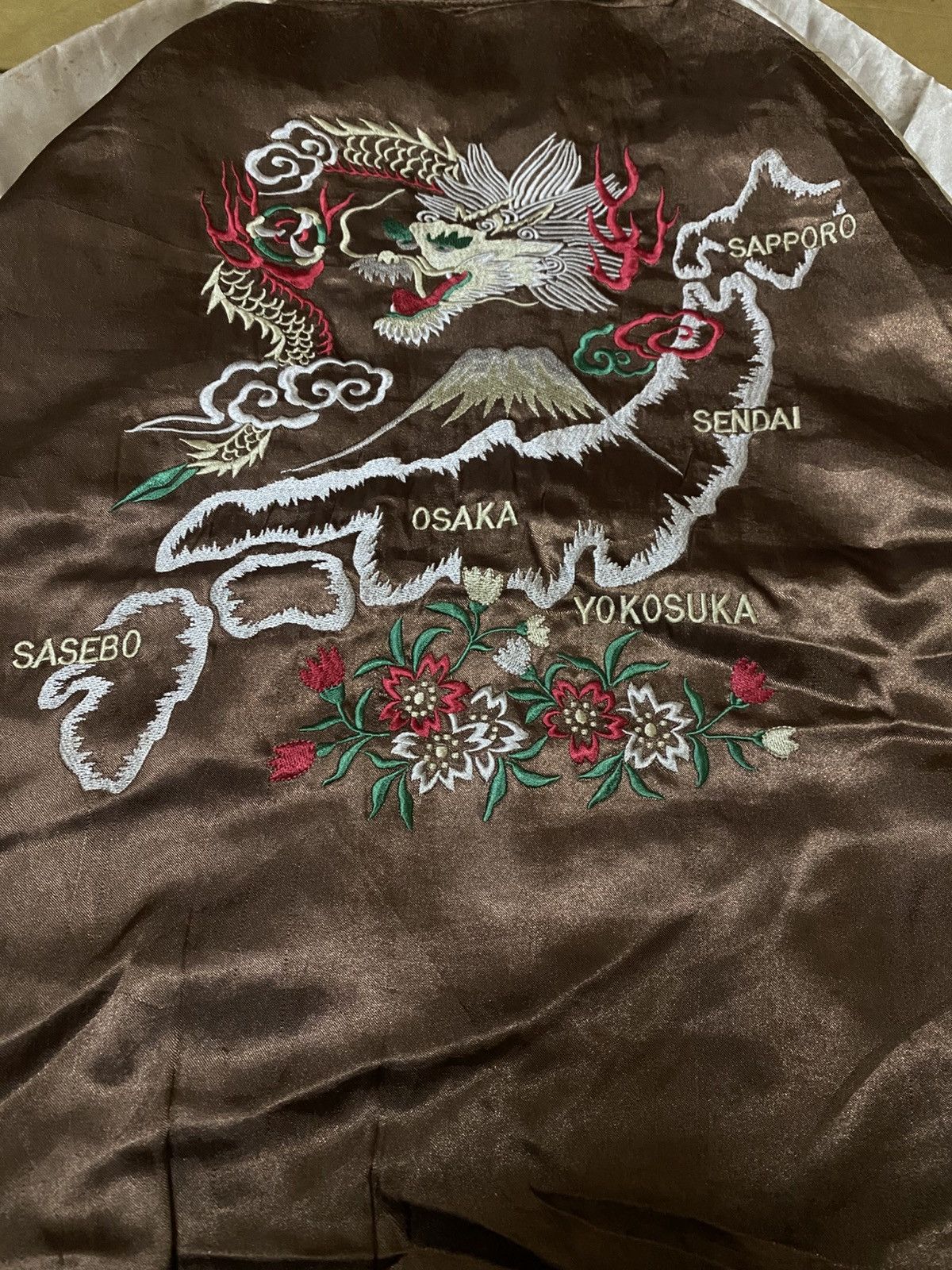 Other Sukajan Embroidery Flying Dragon Motive Souvenier Jacket Size US XL / EU 56 / 4 - 4 Thumbnail