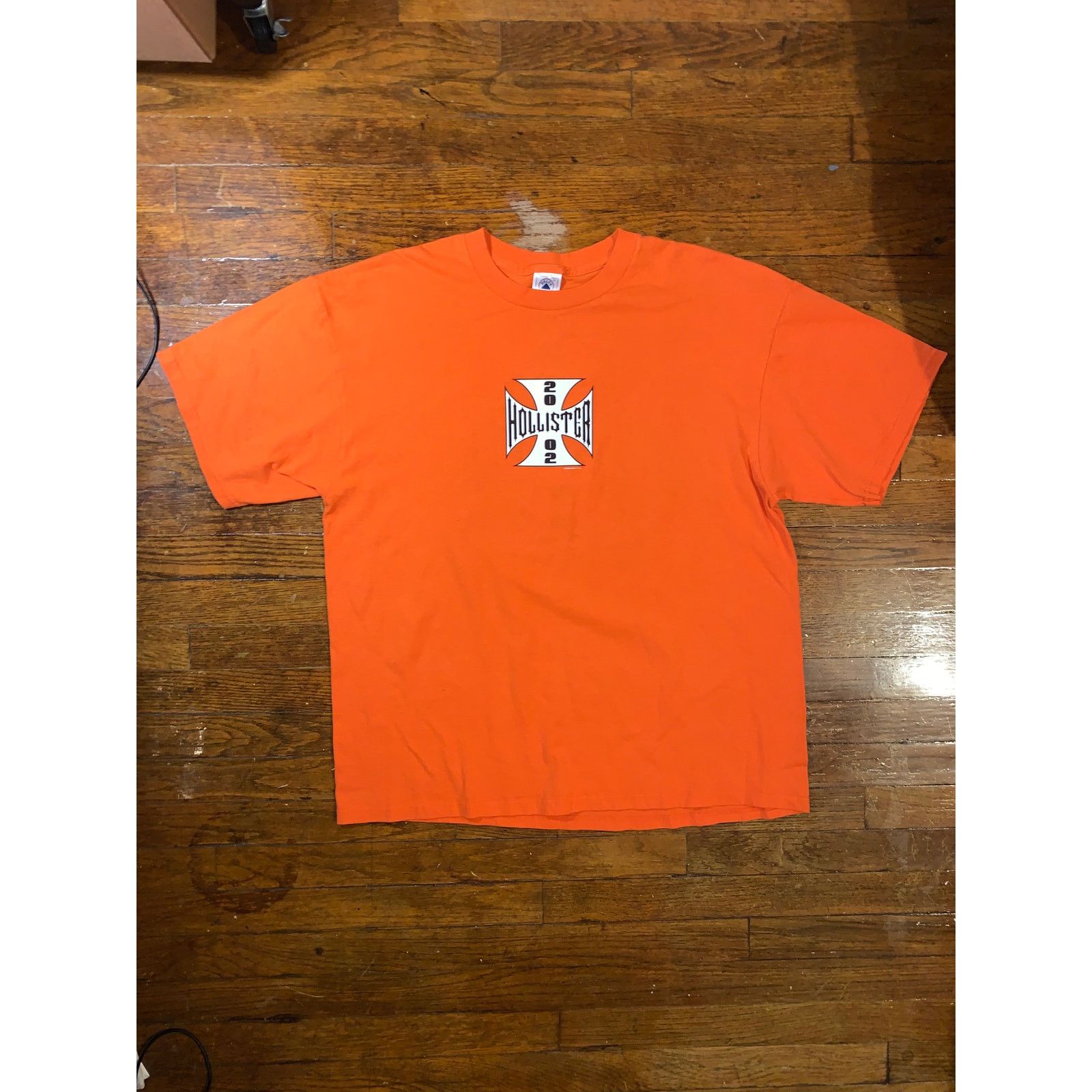 Harley Davidson × Other × West Coast Choppers Hollister 2002 Independence Rally Biker T Shirt XL Orange Size US XL / EU 56 / 4 - 2 Thumbnail