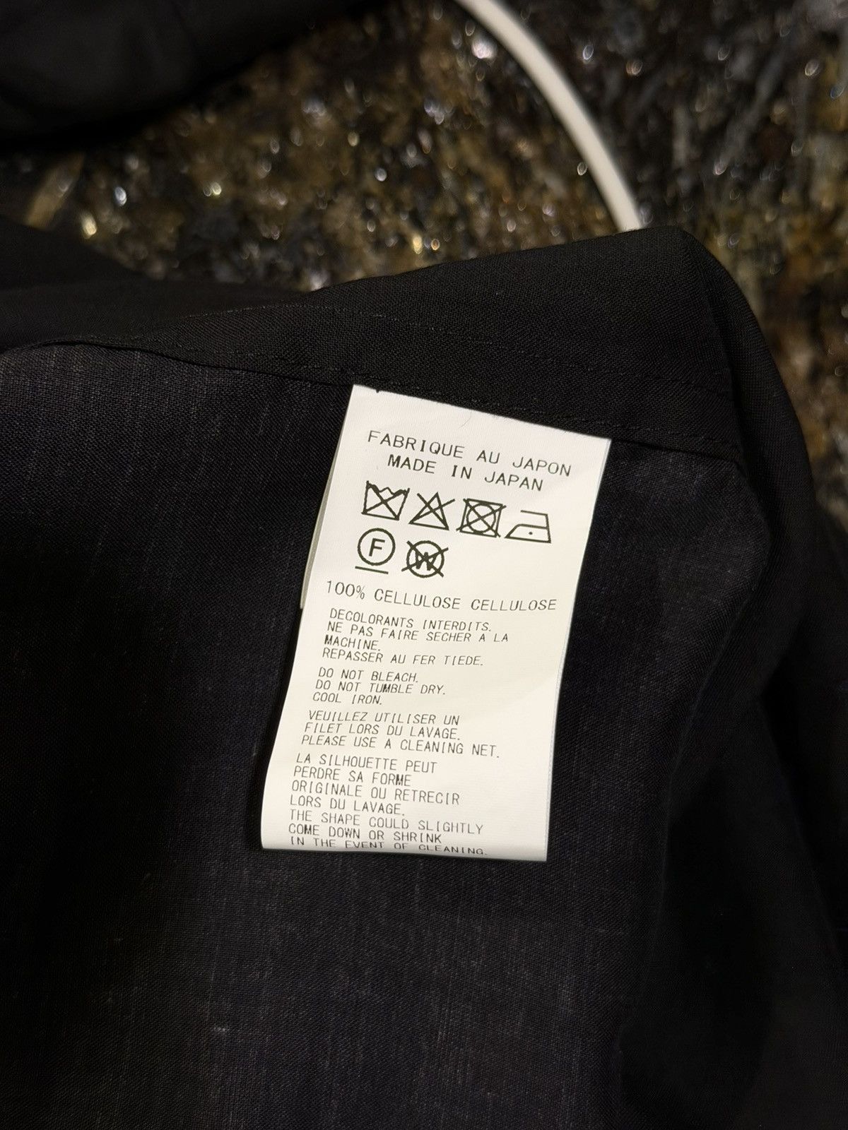 Yohji Yamamoto Yohji Yamamoto Gray Flower / Floral Black Button Up Shirt Size US M / EU 48-50 / 2 - 13 Thumbnail