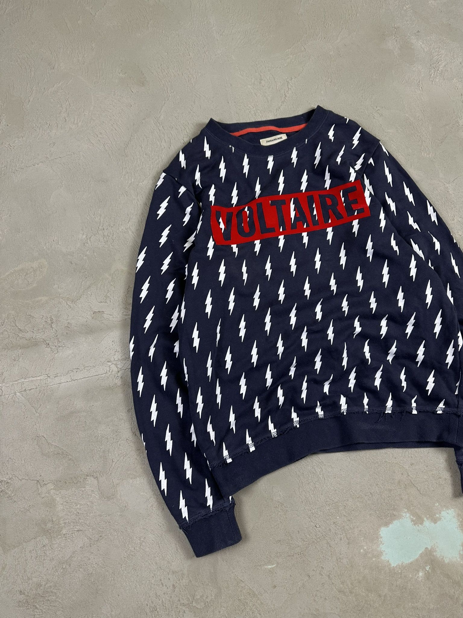 Zadig & Voltaire Zadig & Voltaire Lightning Pattern Logo Sweatshirt Crewneck Size US S / EU 44-46 / 1 - 2 Thumbnail