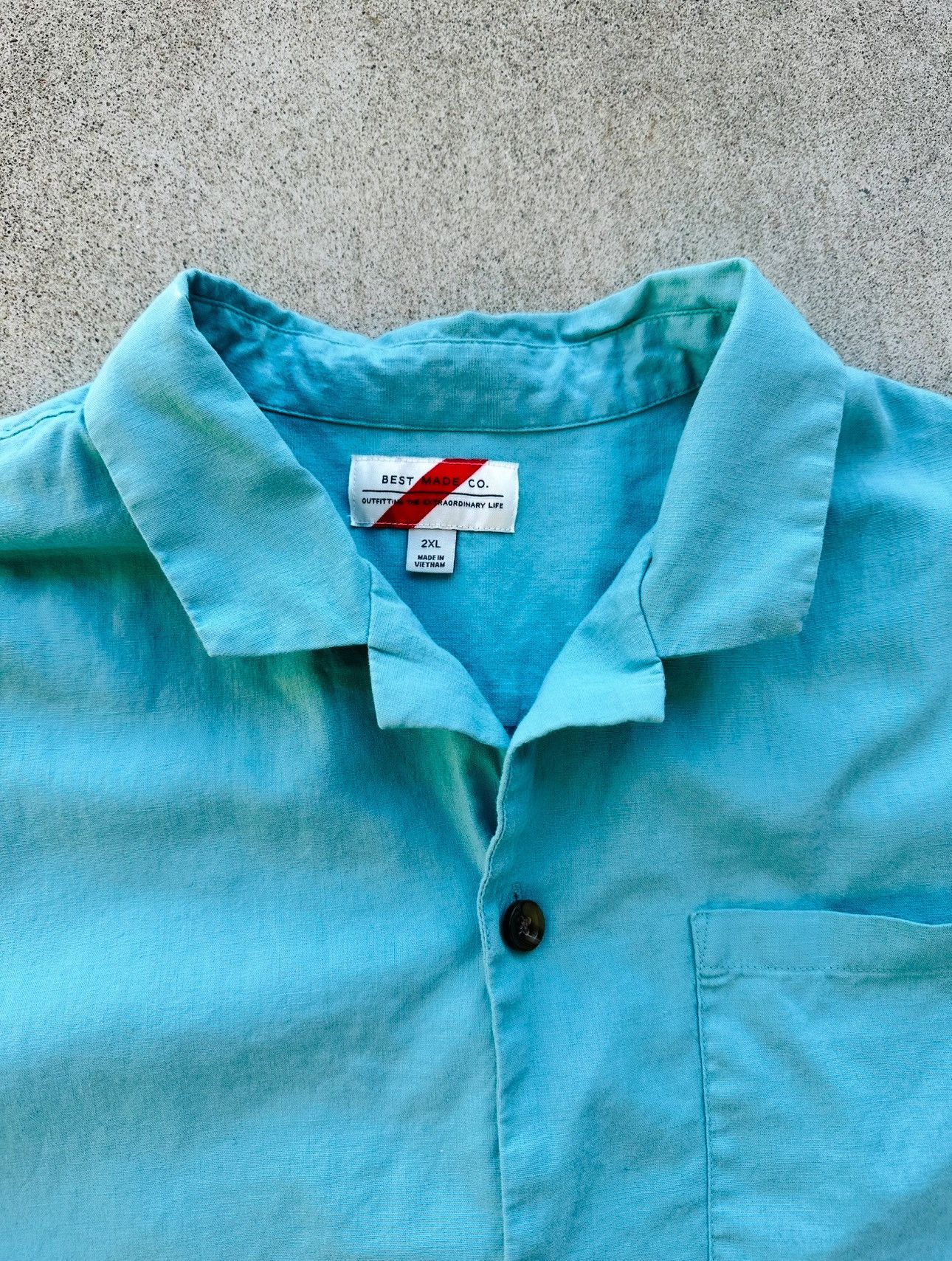 Best Made Co. Best Made Co Linen Cotton Short Sleeve Button Shirt Large Size US XXL / EU 58 / 5 - 2 Thumbnail