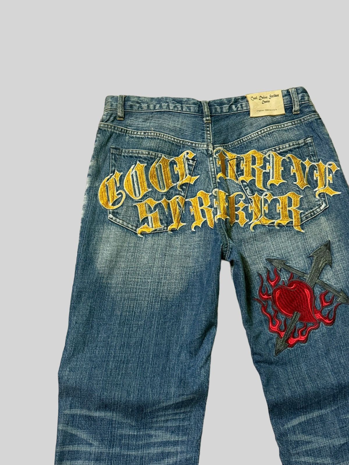 If Six Was Nine VINTAGE COOL DRIVE STRIKER EMBROIDERY LOGO DENIM Size US 32 / EU 48 - 10 Thumbnail