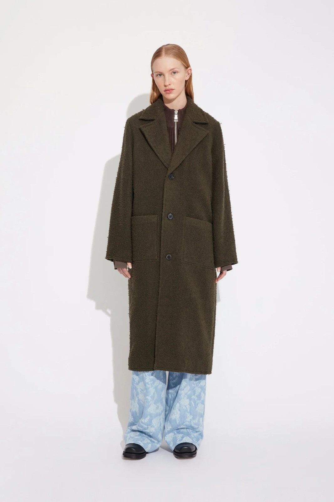 image of ds! Ss22 Won Hundred New York Dark Green Coat, Women's (Size XL)