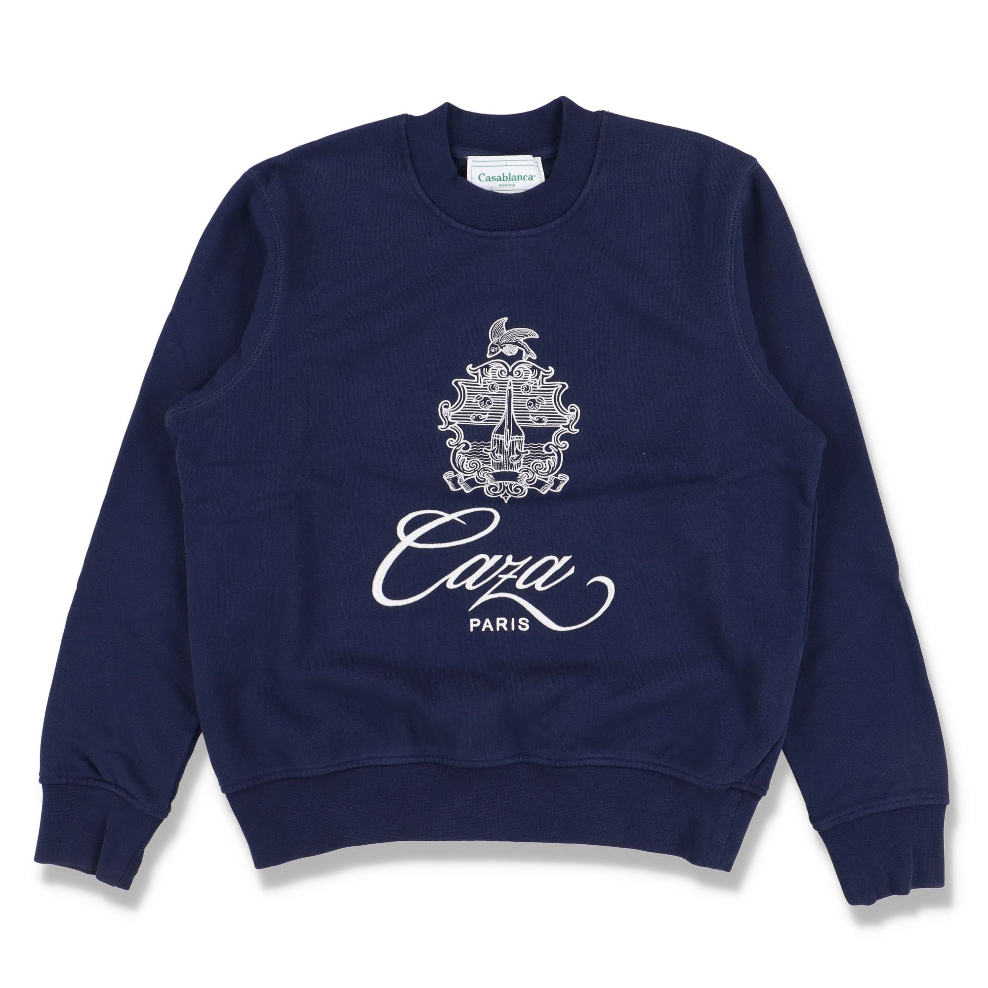 Casablanca Navy Embroidered Embleme De Caza Logo Sweatshirt Size US XS / EU 42 / 0 - 1 Thumbnail