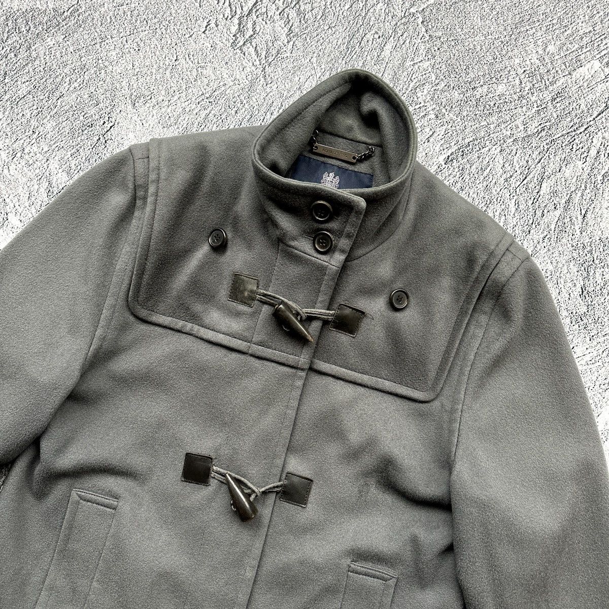 Aquascutum Women’s Aquascutum Grey Wool Duffle Coat — Made in UK Size M / US 6-8 / IT 42-44 - 9 Thumbnail