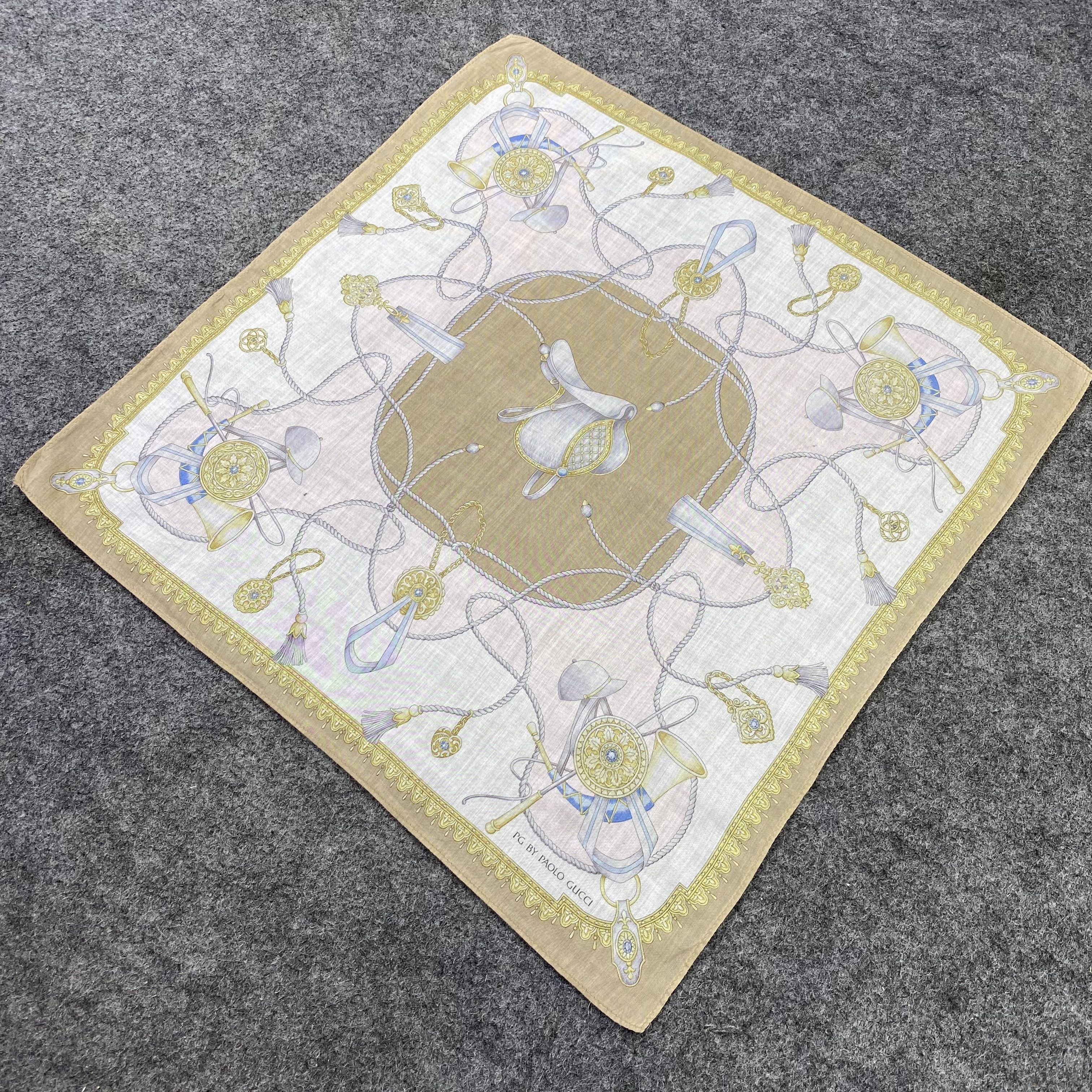 Paolo Gucci PG By Paolo Gucci Handkerchief / Bandana / Neckerchief-B555 Size ONE SIZE - 4 Thumbnail