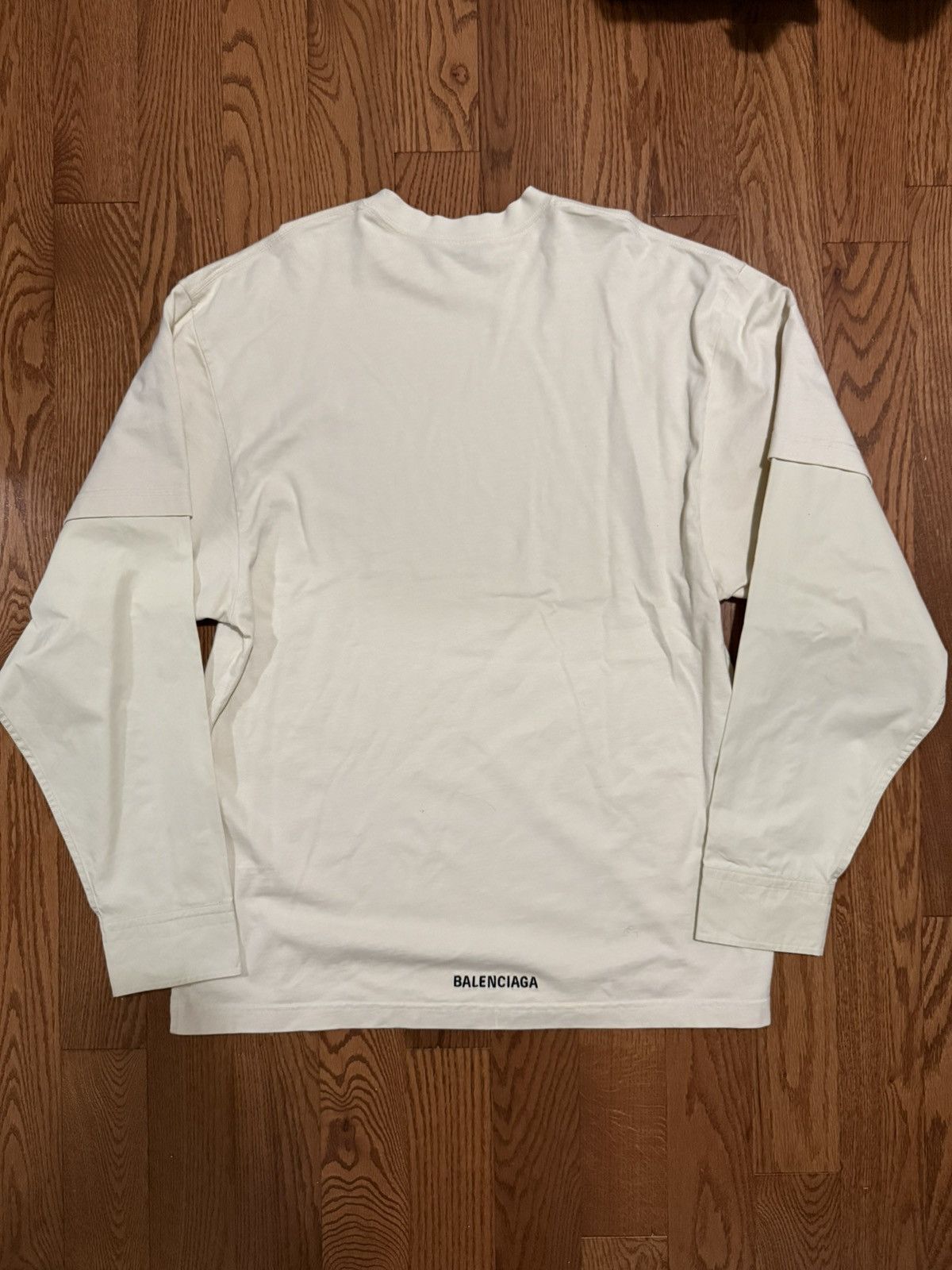BALENCIAGA＊LAYERED SPORTS ROUND SWEATSHIRT OVERSIZED＊送込 BALENCIAGA＊LAYERED SPORTS ROUND SWEATSHIRT OVERSIZED＊送込