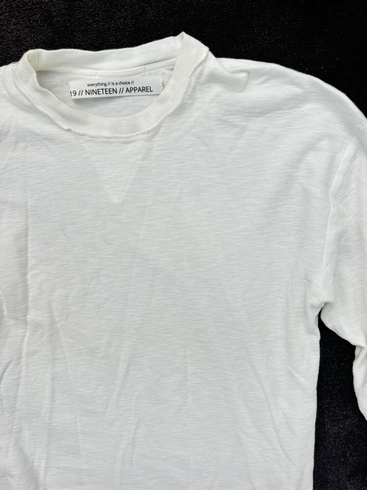 Designer White waffle long sleeve tee Size M / US 6-8 / IT 42-44 - 3 Thumbnail