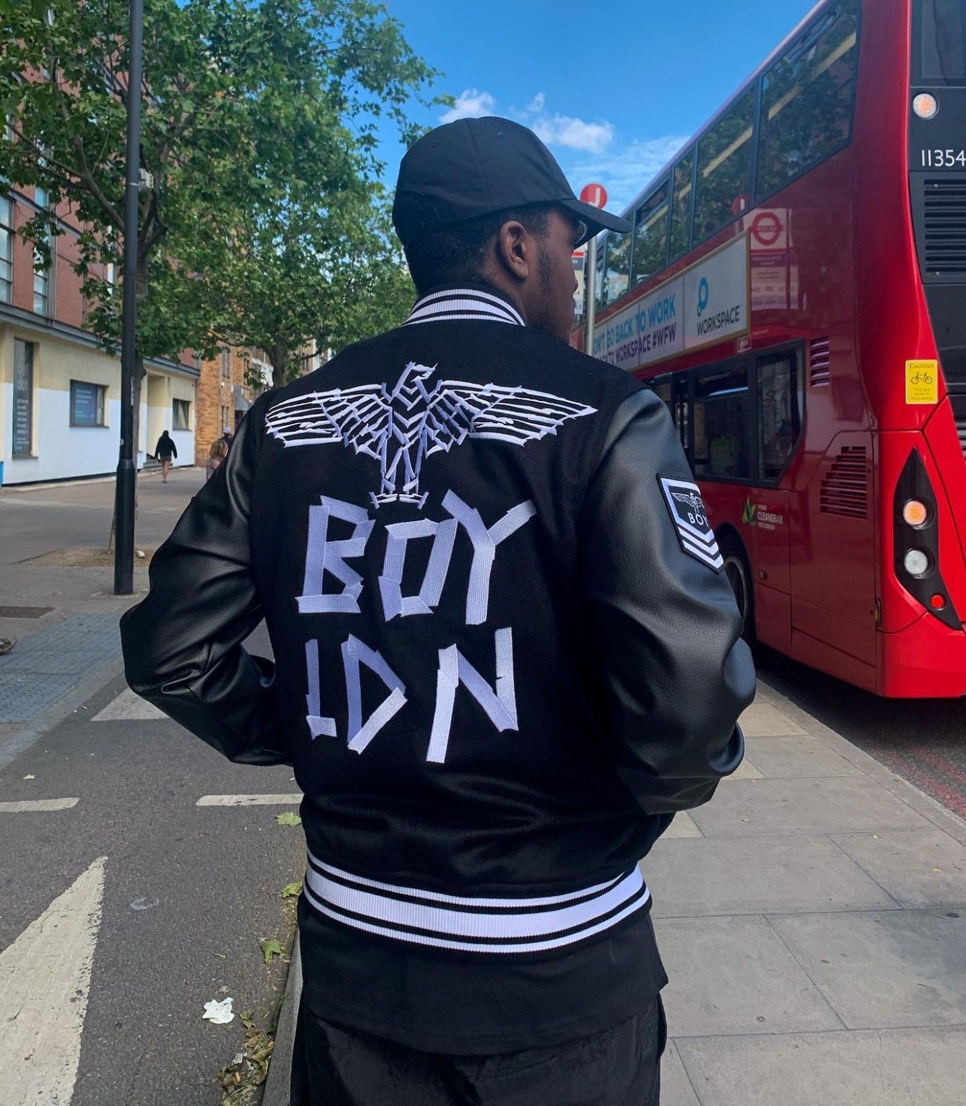 Boy London Boy Tape London Eagle Varsity Wool Bomber Black Jacket Size US S / EU 44-46 / 1 - 1 Thumbnail
