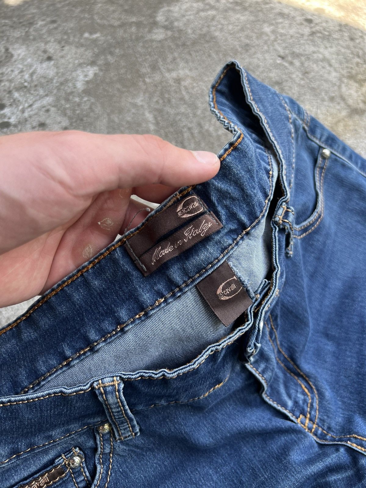 Just Cavalli Crazy Vintage Roberto Cavalli Sexy Jeans Big Logo Just y2k Size 30" / US 8 / IT 44 - 8 Thumbnail