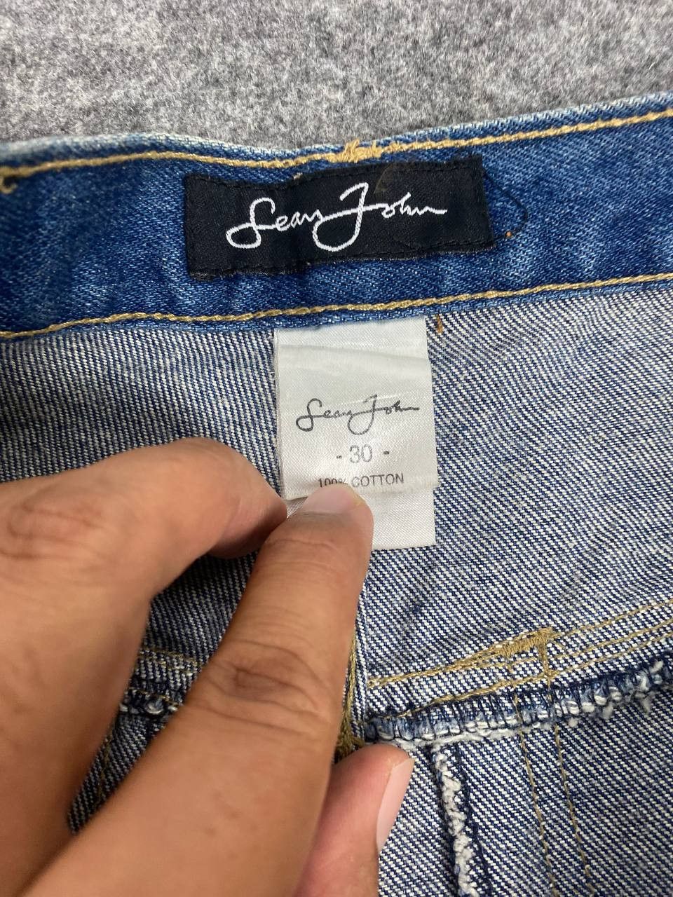 Sean John vintage sean john baggy denim embroided logo nice design Size US 34 / EU 50 - 11 Thumbnail
