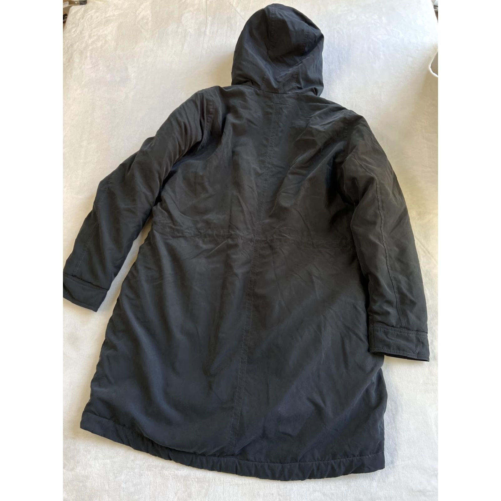 Abercrombie & Fitch Abercrombie & Fitch Coat Womens XL Navy Blue Sherpa Lined Hooded Parka Size XL / US 12-14 / IT 48-50 - 5 Thumbnail
