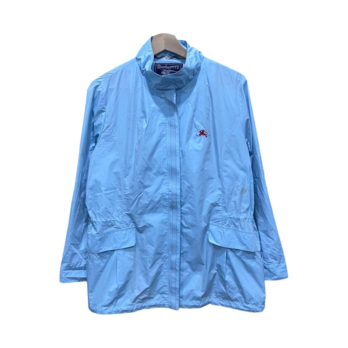 Burberry Prorsum Vintage Burberrys Light Blue Windbreaker Made In UK Size US L / EU 52-54 / 3 - 1 Thumbnail