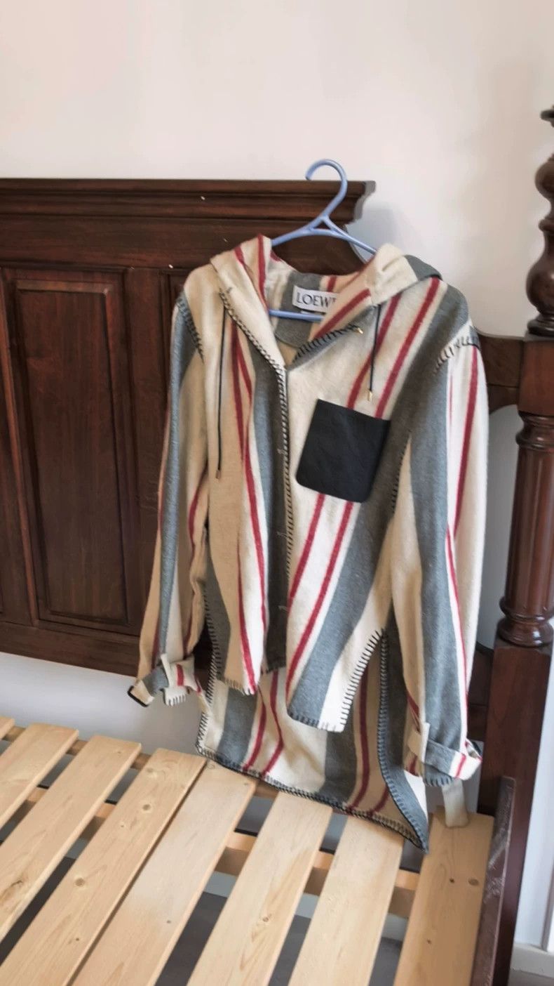Loewe LOEWE Striped woolen hooded jacket Size M / US 6-8 / IT 42-44 - 1 Thumbnail