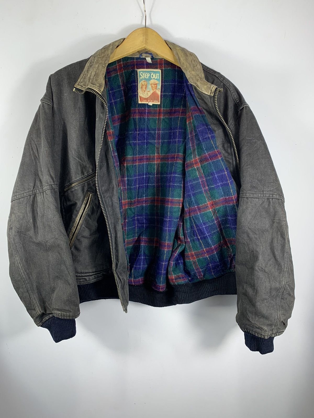 Yamaha Vintage Step Out Blanket Bomber Canpas Jacket Size US L / EU 52-54 / 3 - 3 Thumbnail