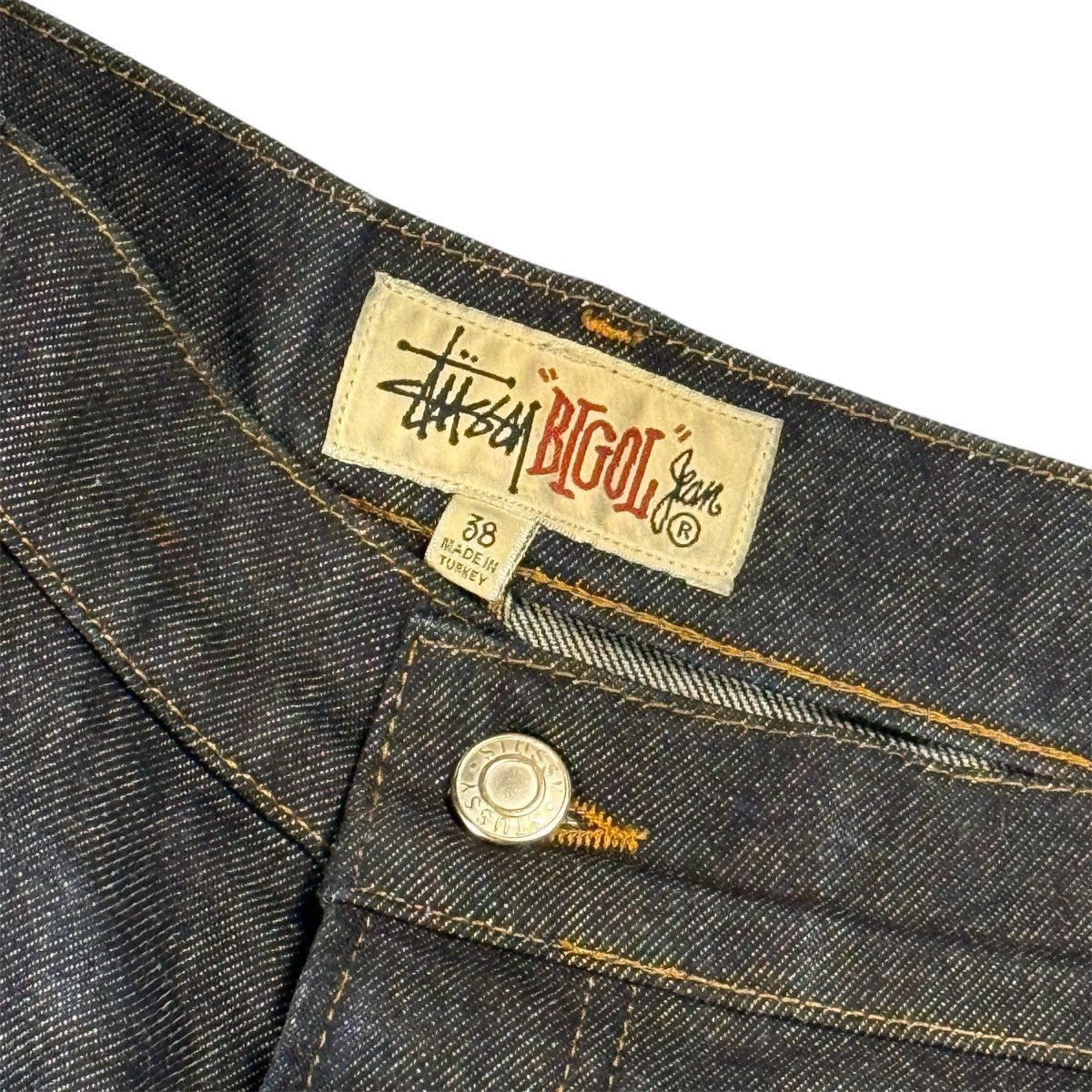 Stussy Raw Indigo Big Ol Shorts Size US 38 / EU 54 - 3 Thumbnail