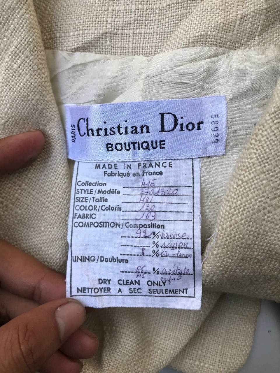 Christian Dior Monsieur × Vintage Christian Dior Vintage Very Rare Size S / US 4 / IT 40 - 3 Thumbnail