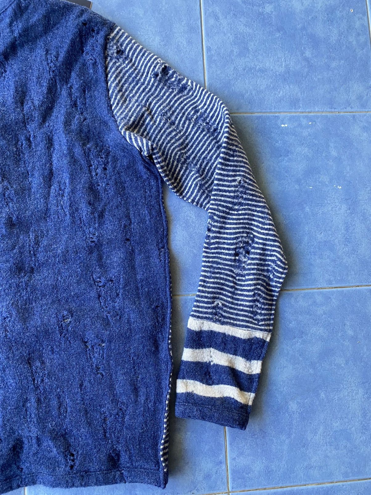 Designer × Maison MIHARA YASUHIRO Miharayasuhiro Distressed Design Cardigan Size US M / EU 48-50 / 2 - 10 Thumbnail