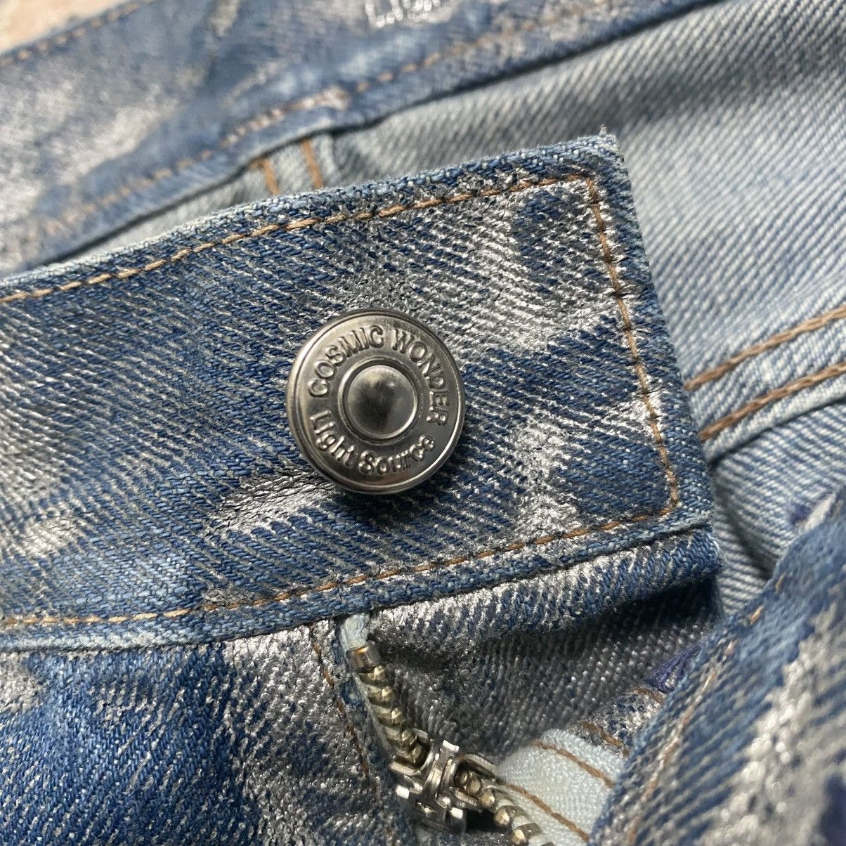 Cosmic Wonder Vintage Cosmic Wonder Ice Waxed Denim Jeans Size US 30 / EU 46 - 20 Thumbnail