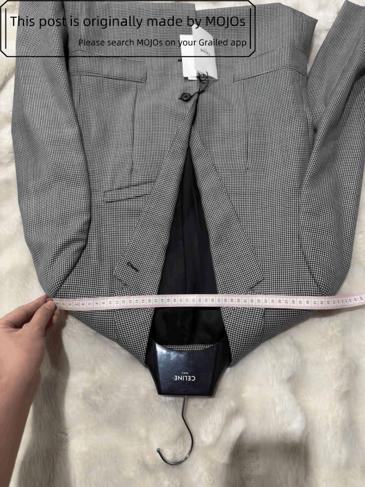 Celine Sz 50 Celine Hound Tooth Blazer mojos411631 Size US M / EU 48-50 / 2 - 3 Thumbnail