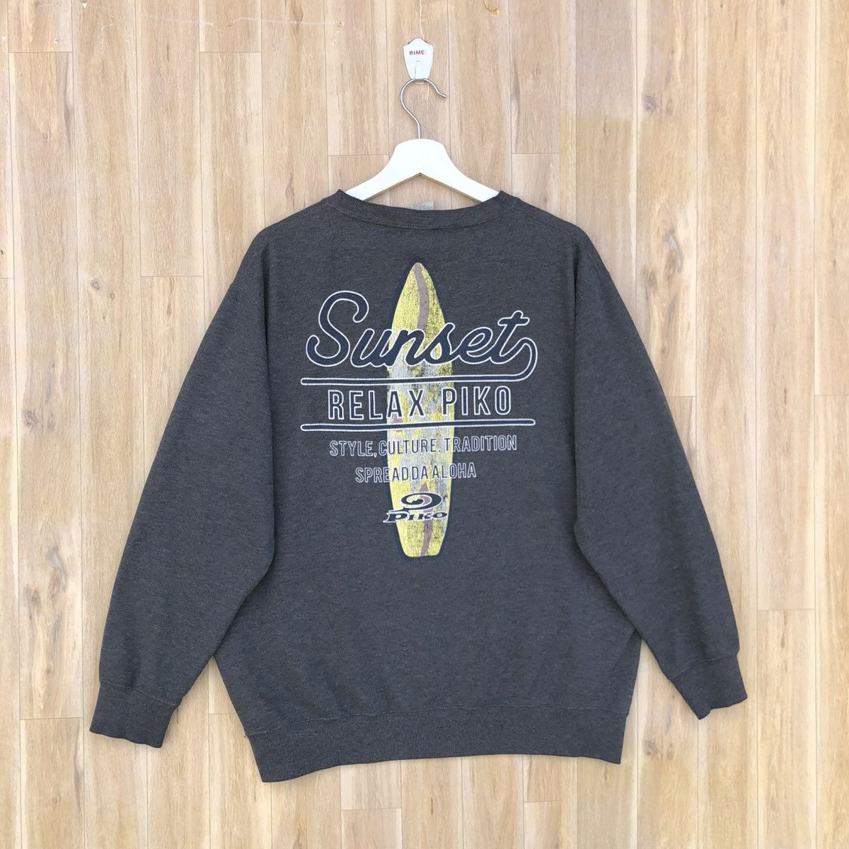 Vintage Vintage Y2K Piko Hawaiian Longboard Wear Sweatshirt Size US XL / EU 56 / 4 - 1 Thumbnail