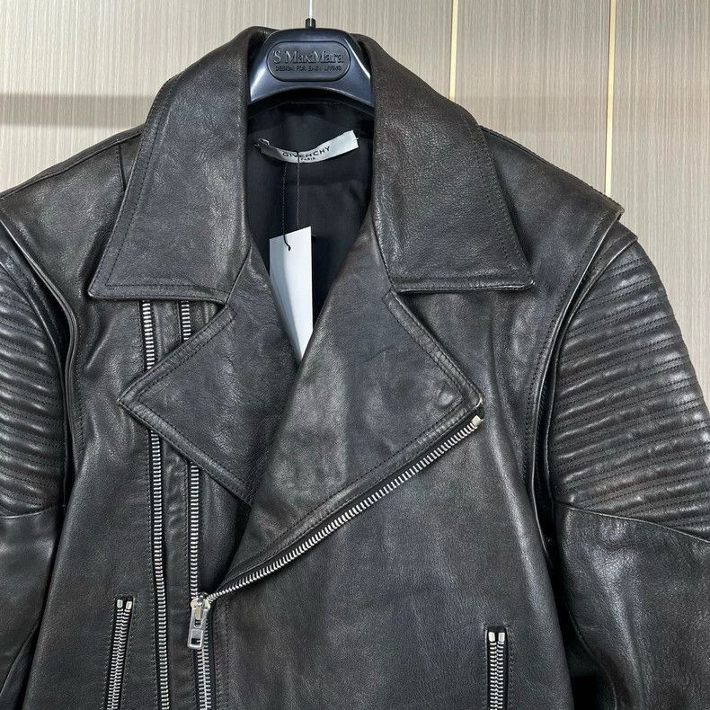 Givenchy Givenchy Givenchy Leather Biker Jacket with Double Zippers Size US L / EU 52-54 / 3 - 3 Thumbnail